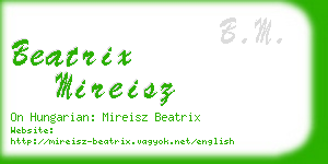 beatrix mireisz business card